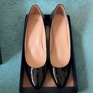 Cole Haan Catalina Patent Leather Demi-Wedge Pumps